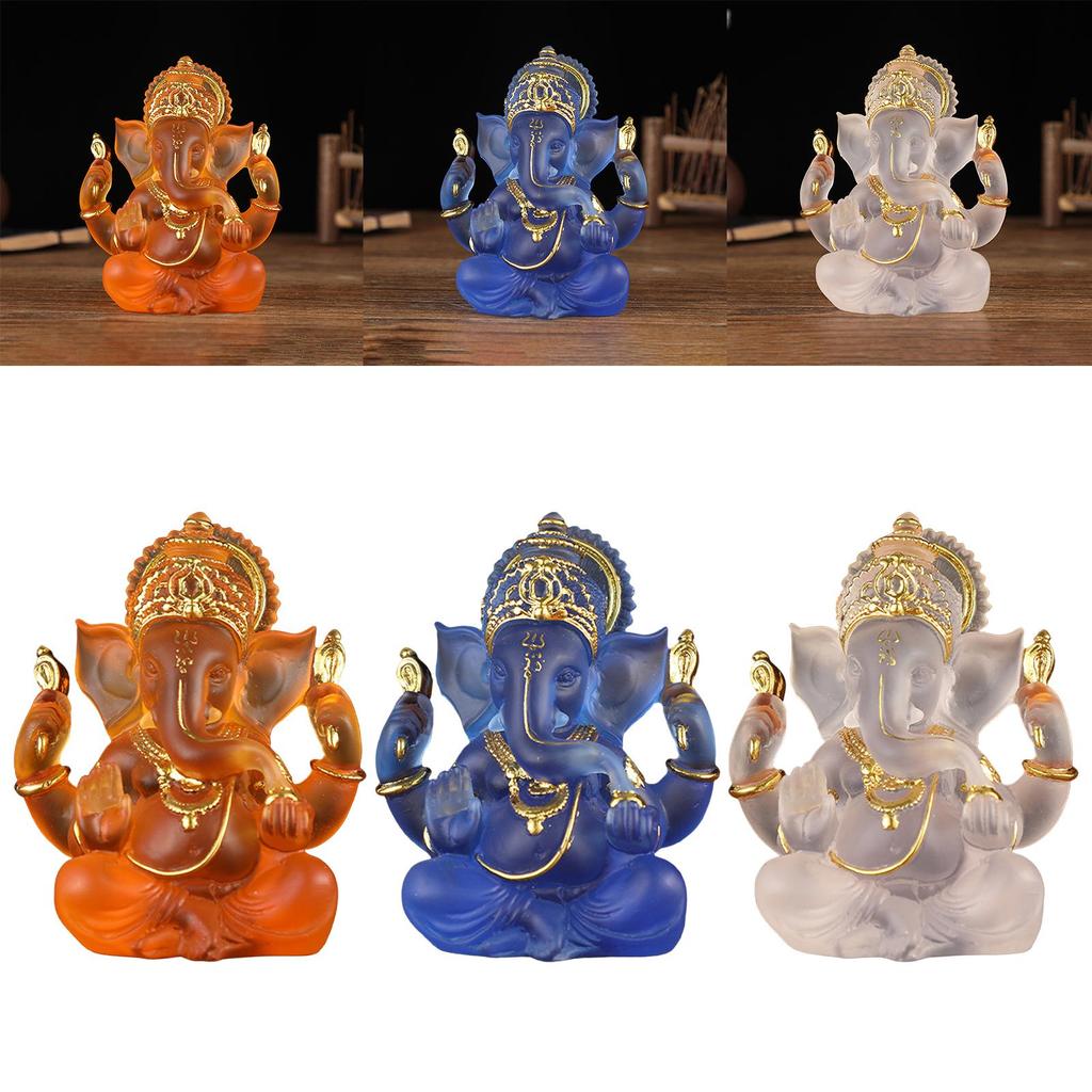 Ganesha Figurine Indian Lord Ganesh Statues Buddha Sculpture Home Decoration