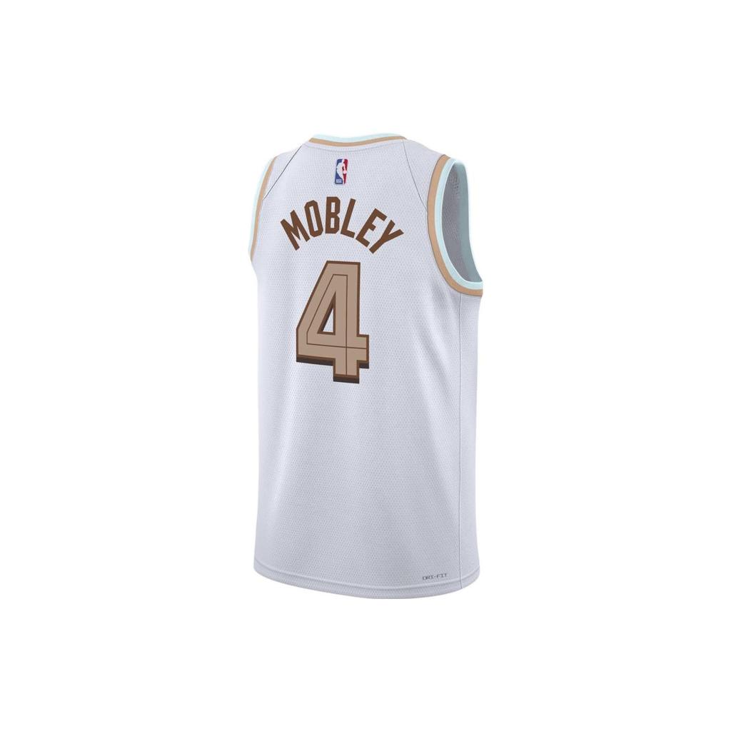 Nike Жилет NBA Quick-Dry Printed City Edition Jersey Vest SW Fan Version сезона 2022-23 Cavaliers Mobley 4 Unisex Jersey Белый DO9589-102