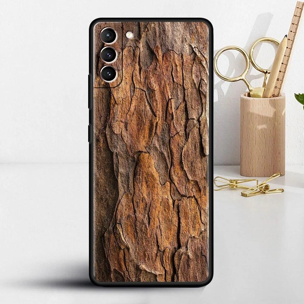 Чехол из резного дерева для Samsung Galaxy S22 S20 FE S21 S23 Plus S10 Lite S9 S8 S10e Note 20 10 Lite, силиконовый чехол для телефона