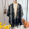 Korean Air Conditioning Shawl Women Wear Internet Celebrity Cape Niche Retro Pattern Warm Scarf