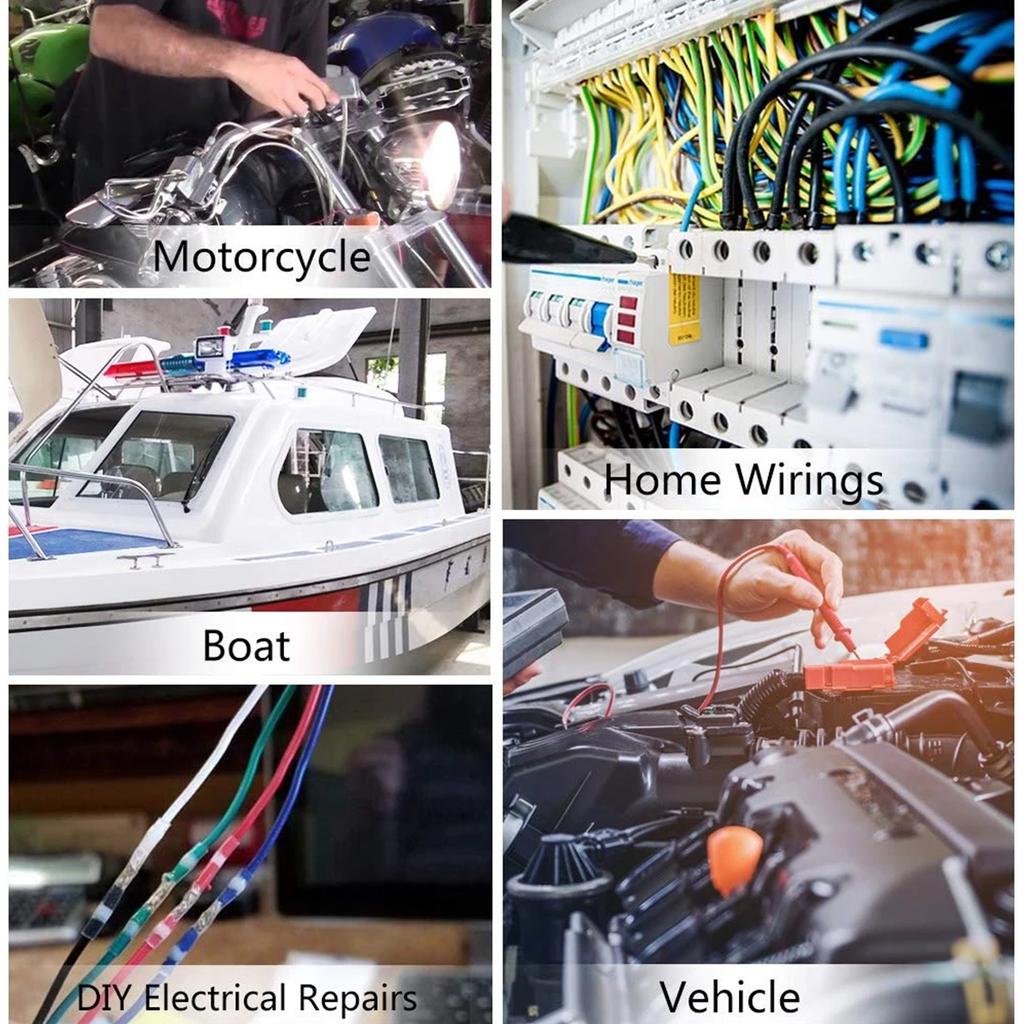 Waterproof Solder Seal Heat Shrink Tube Sleeves Electrical Wire Connector Butt Splice Terminals Heat Shrinkage Cable Connectors