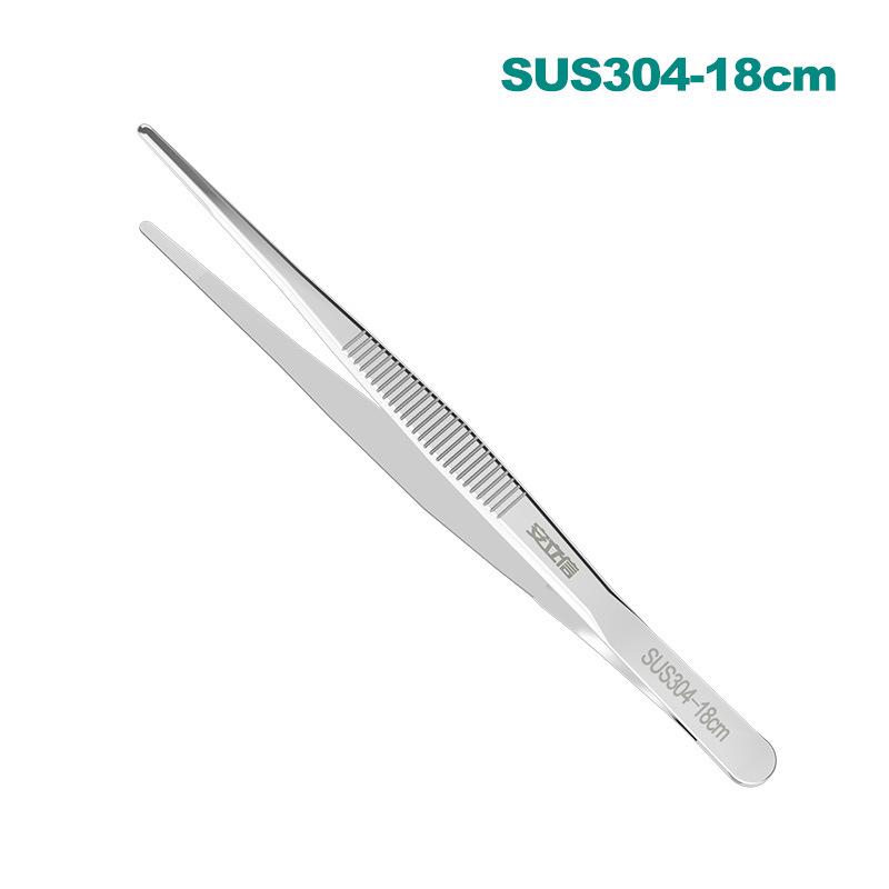 25 см пинцет для укладки волос из нержавеющей стали 304 с круглыми зубцами и нескользящей конструкцией