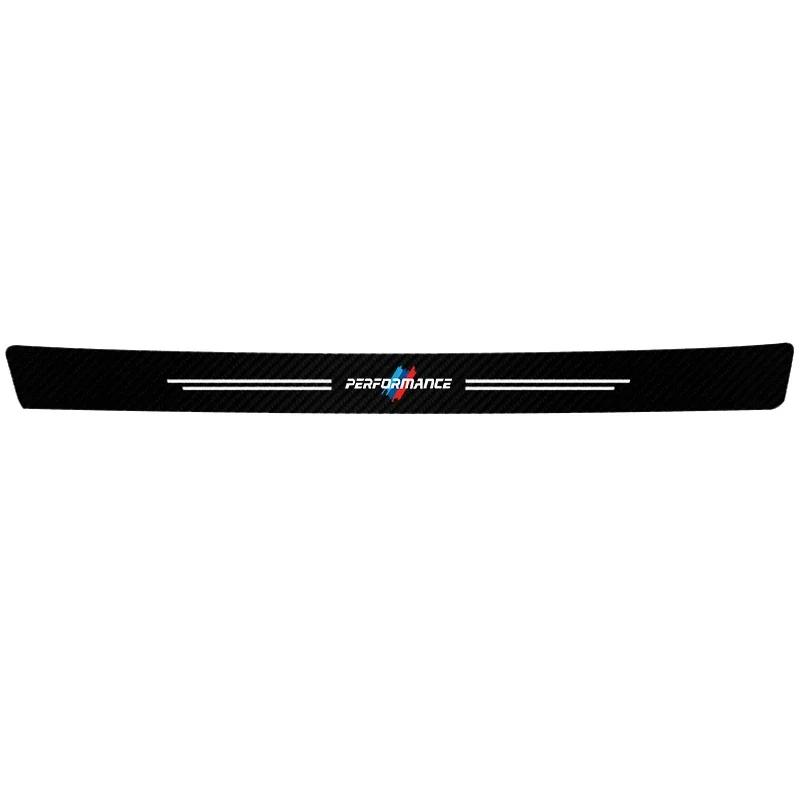 Carbon Fiber Car Stickers Door Sill Protection Film Accessories For BMW Performance X5 X6 E30 E34 E53 E61 E62 E93 GT G30 G20 G05 MD2