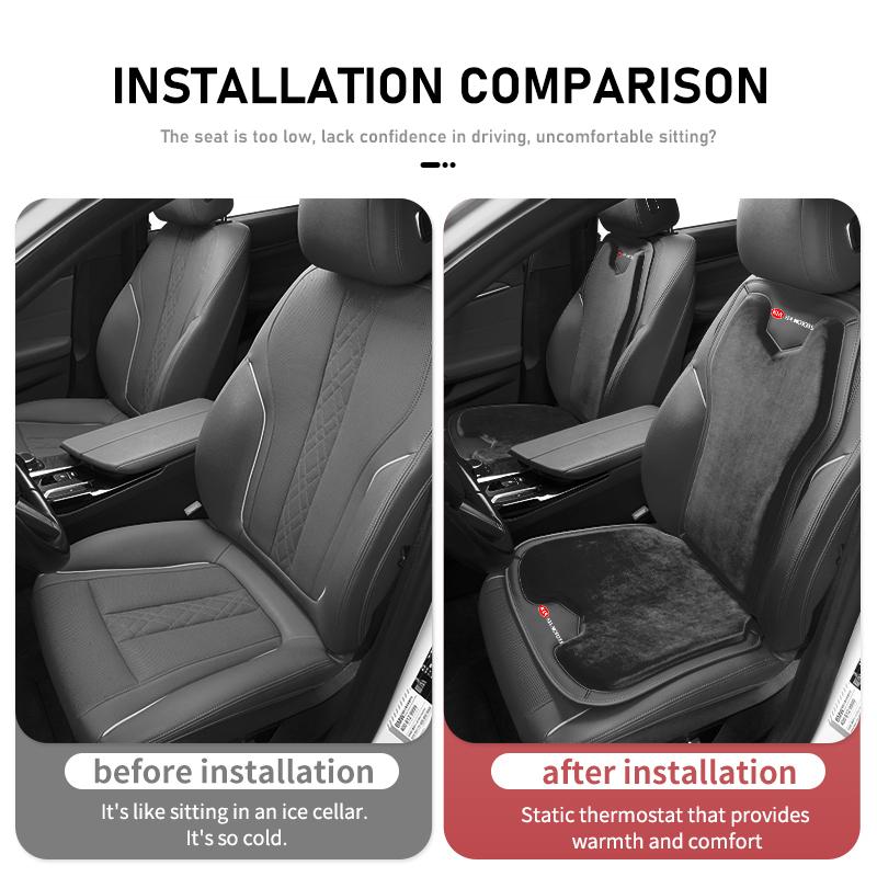 For KIA Car Cushion Flannel Plush Seat Pad Auto Accessories Sorento Stinger Soul Spectra Niro Cadenza Sephia wscap11
