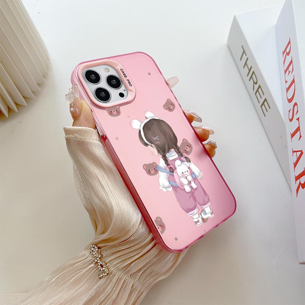 Окрашенный узор, цветной серебристый, двухсторонний, жесткий, противоударный чехол для телефона Samsung