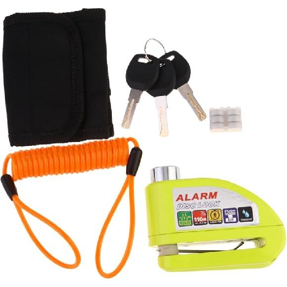 Balacoo 1 Set Disc Brake Lock for Motorcycle Bike Alarm Lock Movie Night Decorations Motorcycle Wheel Padlock Security Motorcycle Lock Motorcycle