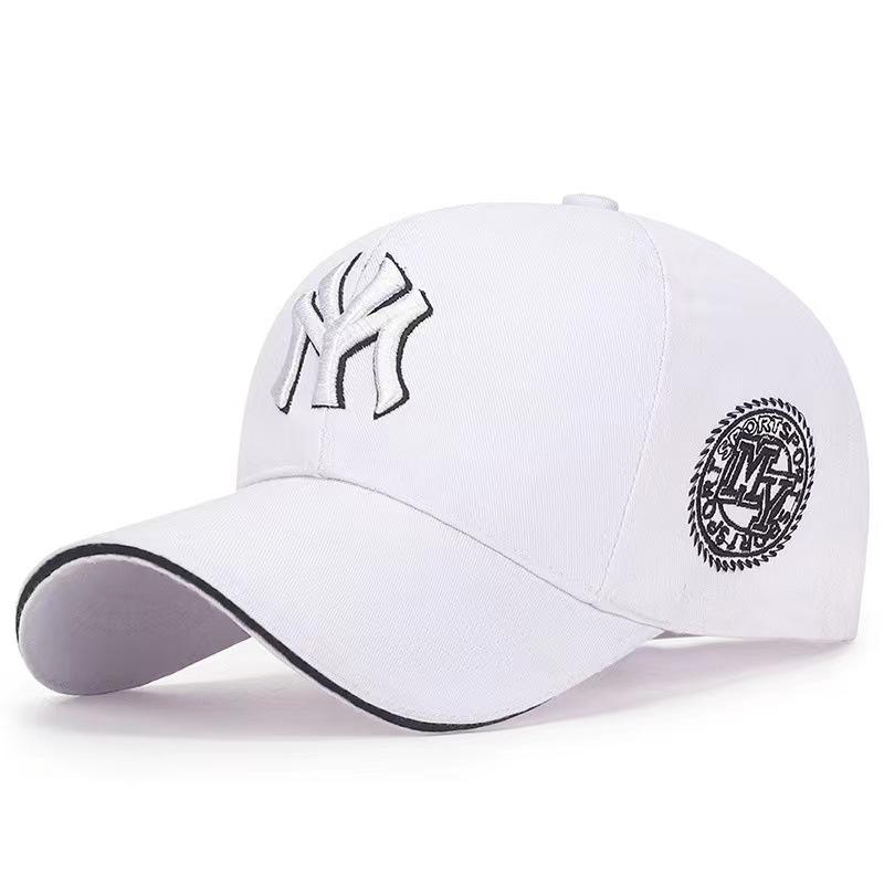 Korean Style Women's Duckbill Cap with "MY" Embroidery - Spring/Autumn Fashion, Casual Baseball Hat for Outdoor Sunshade.