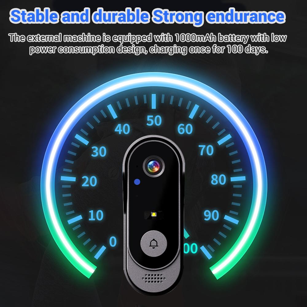 WIFI 2.4G Камера Видеодомофон HD Уличный Беспроводной Водонепроницаемый Дверной Звонок Защита Безопасности ИК Ночное Видение Умный Дом