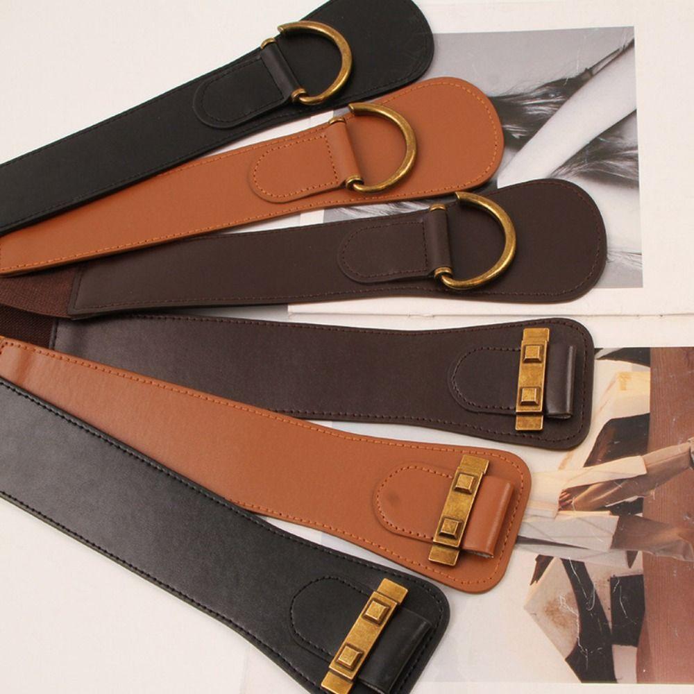 Талия Поясной ремень Сплавная пряжка Эластичный пояс Модные ремни для женщин Платье