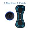 EMS Mini Electric Pulse Neck Masager LCD Display 8 Mode Cervical Massage Patch Muscle Pain Relief Tool Portable Body Massager