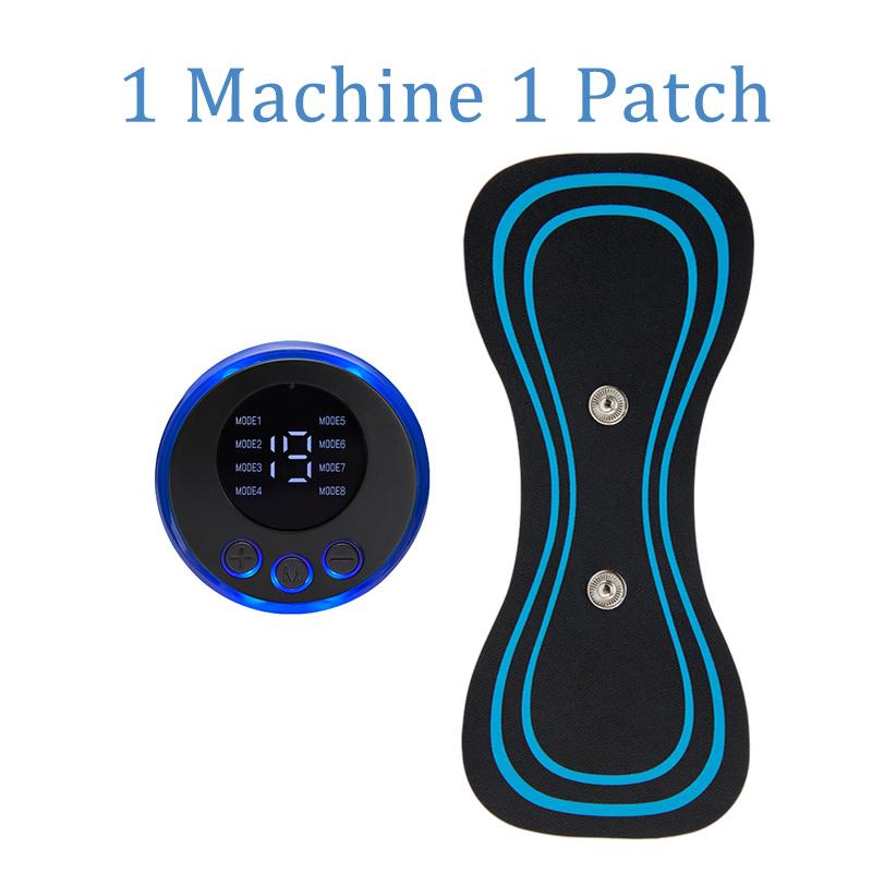 EMS Mini Electric Pulse Neck Masager LCD Display 8 Mode Cervical Massage Patch Muscle Pain Relief Tool Portable Body Massager