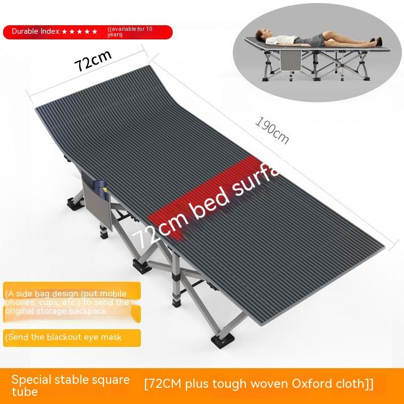 Складная кровать для офиса, обеденный перерыв, простой и портативный домашний эскорт, походная кровать, многофункциональное кресло