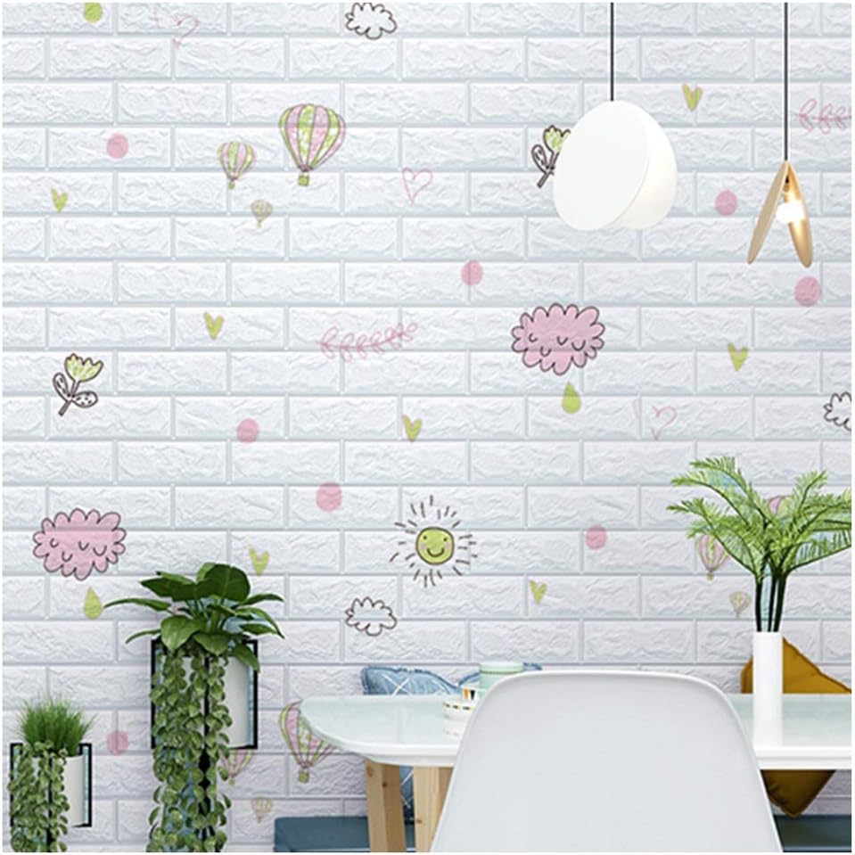 1/5/10Pcs 35*30cm 3D Design Wallpaper Wall Decoration Foam Brick Self Adhesive Waterproof Wall Sticker