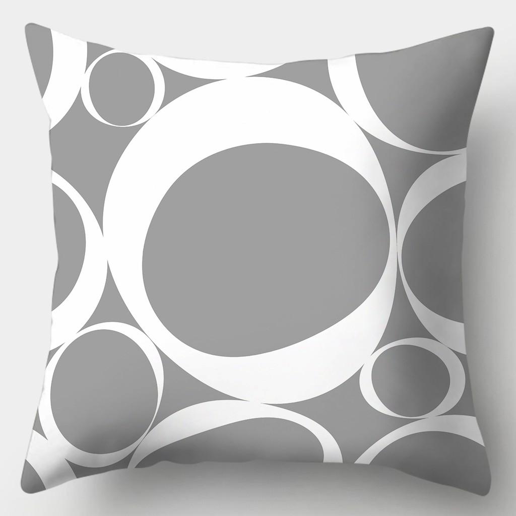 45смX45см Серая наволочка для дивана в полоску, клетчатая наволочка для подушки