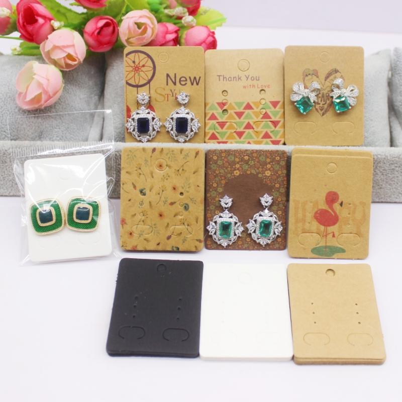 5x4 см Горячая распродажа Новый стиль комиксов Красота/Фото Девушка Черный/Белый/Крафтовская бумага Серия Серьги-гвоздики Набор Шаблон карты