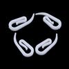100pcs White Curtain Hooks Plastic Curtain Rings with Hooks for Hanging Window Treatment Accessorie