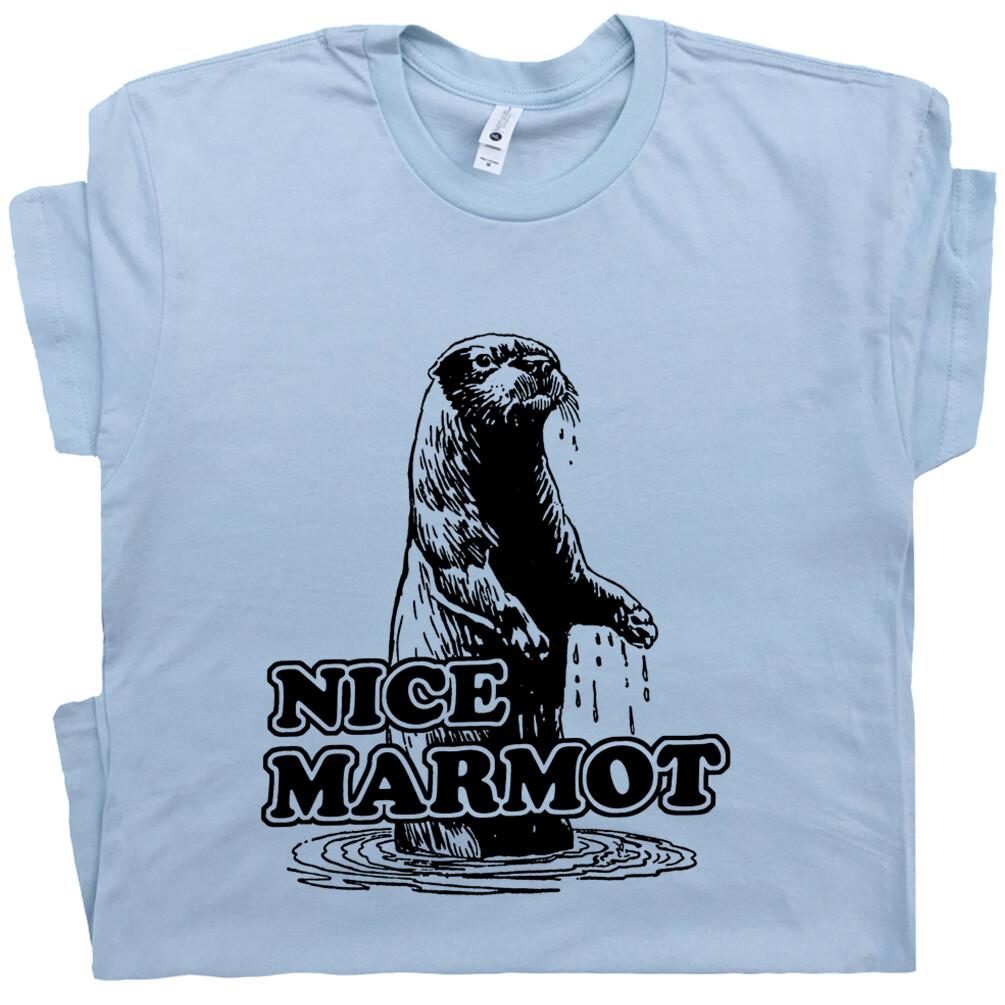Отличная футболка Marmot Футболка Большой Лебовски 90-е Цитата из фильма Бобр Чувак Приветствует
