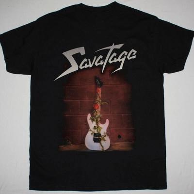 SAVATAGE ИЗ ПОДЗЕМЕЛЬ НА УЛИЦЫ Хлопковая черная футболка S-5XL Унисекс футболка
