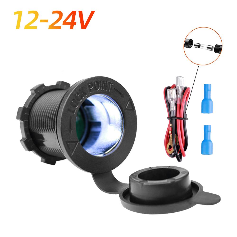 Гнездо прикуривателя для автомобиля, морского мотоцикла, квадроцикла, автофургона, розетка, розетка, водонепроницаемая вилка 12 В