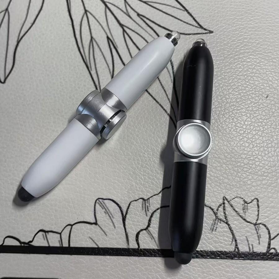 Светодиодный светящийся гироскоп на кончике пальца, вращающаяся шариковая ручка для снятия стресса