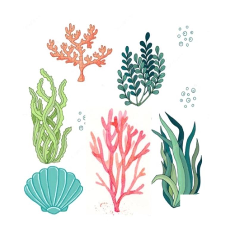 Металлические вырубки на тему Морских обитателей, резаки, трафареты для DIY, тиснения по бумаге, коже, скрапбукинга, изготовления открыток