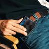 Мужские кошельки из углеродного волокна с RFID-защитой, короткие кожаные, с отделением для ID и кредитных карт, кошелек для мужчин Fols большой вместимости