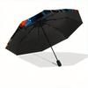 1pc Yin Yang Tiger Automatic Open/CloseUmbrella,Compact Umbrella for Men & Women Day Gift.C091