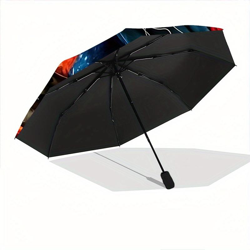 1pc Yin Yang Tiger Automatic Open/CloseUmbrella,Compact Umbrella for Men & Women Day Gift.C091