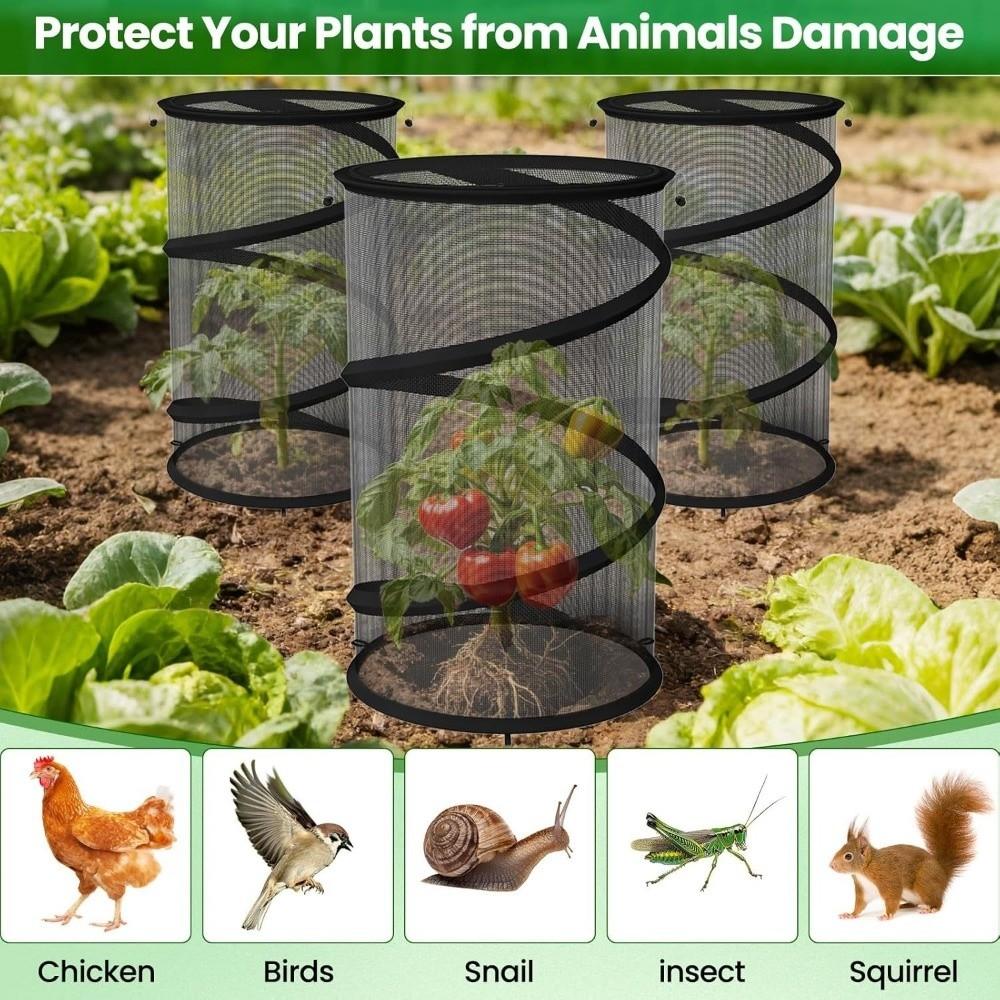Pop-Up Garden Mesh Protector Folding Insect Barrier Netting Plant Cover Garden