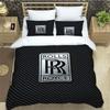 Пододеяльник с наволочками с индивидуальным узором R-Rolls-Royce, микрофибра, 3D цифровая печать, комплект постельного белья, полуторный, двуспальный, королевский, кинг-сайз