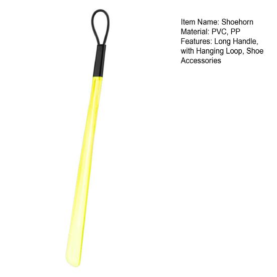 Long Handle Shoe Horn with Hanging Loop Pregnant Women Men Kids Seniors
