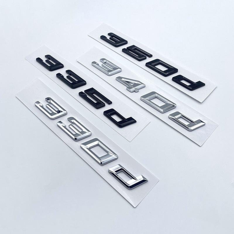 Задние шильдики BMW Новой 3 Серии: Наклейки 350d, 340d, 335d, 330d, 318d.