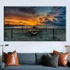 Надежное искусство пляж на закате пейзаж фотографии пейзаж холст картины настенные постеры для украшения гостиной без рам