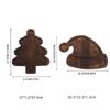 Creative Christmas Tree Shape Wooden Serving Tray For Candy Snacks Nuts Dry Fruits Breakfast Dessert Wedding Party Home Decor