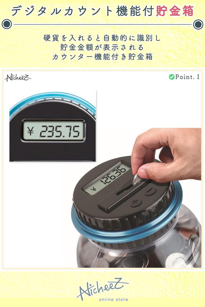 Копилка Nicheez с функцией цифрового подсчета