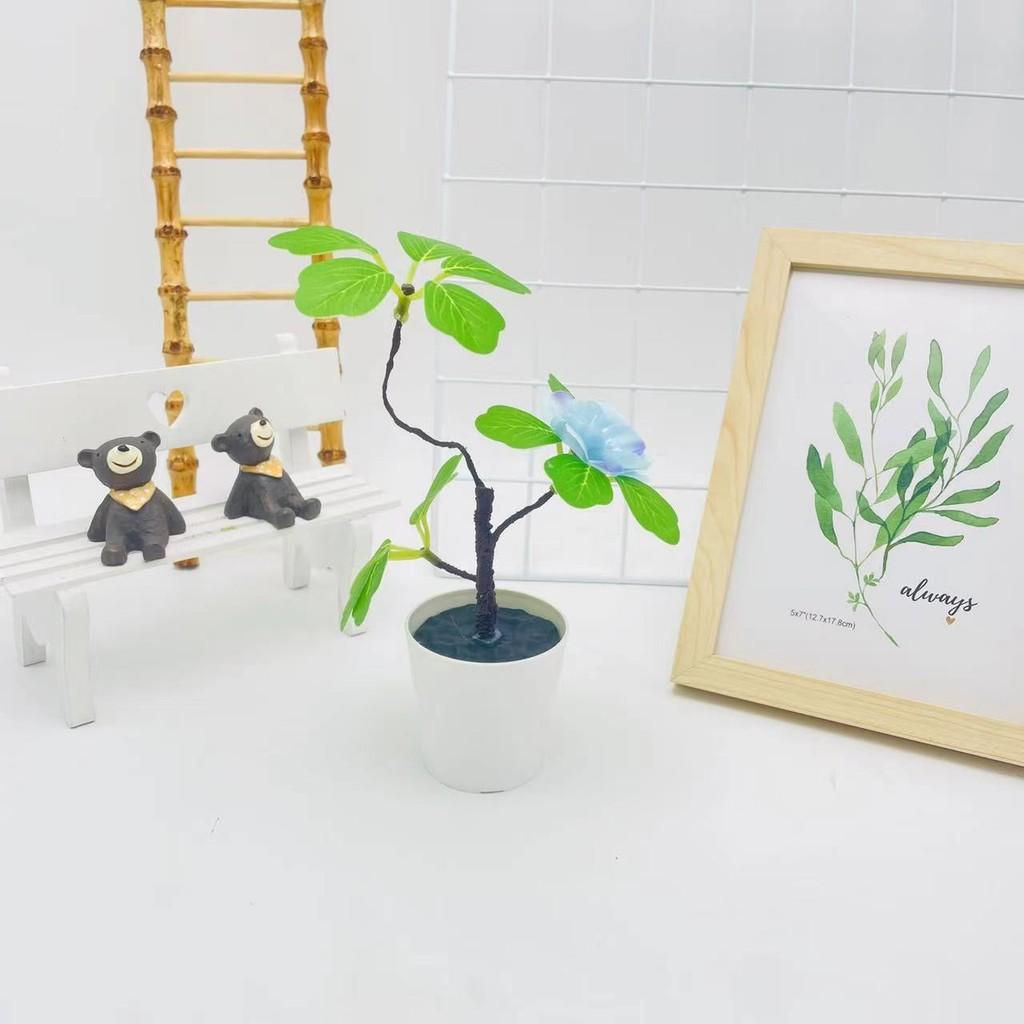 Artificial Flowers Potted Indoor Living Room Wedding Decoration Photography Prop