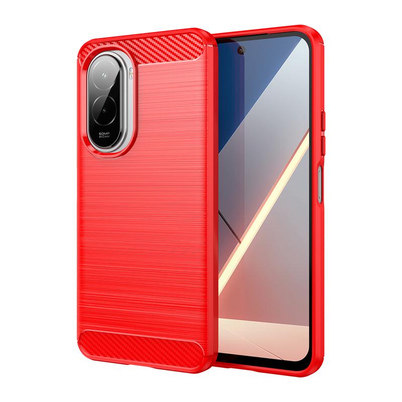 Для чехла Xiaomi Poco M7 Чехол Poco M7 Plus Противоударный Защита от ударов Мягкий силикон Карбоновое волокно Задняя крышка Для чехла Poco M7 6,9 дюйма
