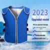 Охлаждающий жилет с пакетами льда для лета, работы на открытом воздухе и профилактики теплового удара