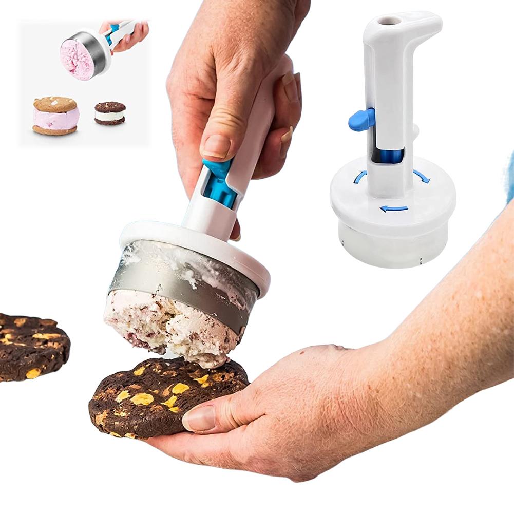 Ice Cream Sandwich Maker Scooper Easy Release Trigger Ice Cream Scooper Gelato Sorbet Press Tool for Kitchen Dessert Store