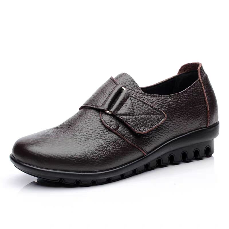 Брендовые кроссовки женские для кормления грудью женские удобные туфли на плоской подошве для здоровья и работы нескользящие туфли на танкетке кожаные мокасины черные туфли Many Jane