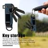 Key Storage Clip Compact Design Metal Construction Outdoor Portable Key Storage Organizer Compatible with Various Key Types