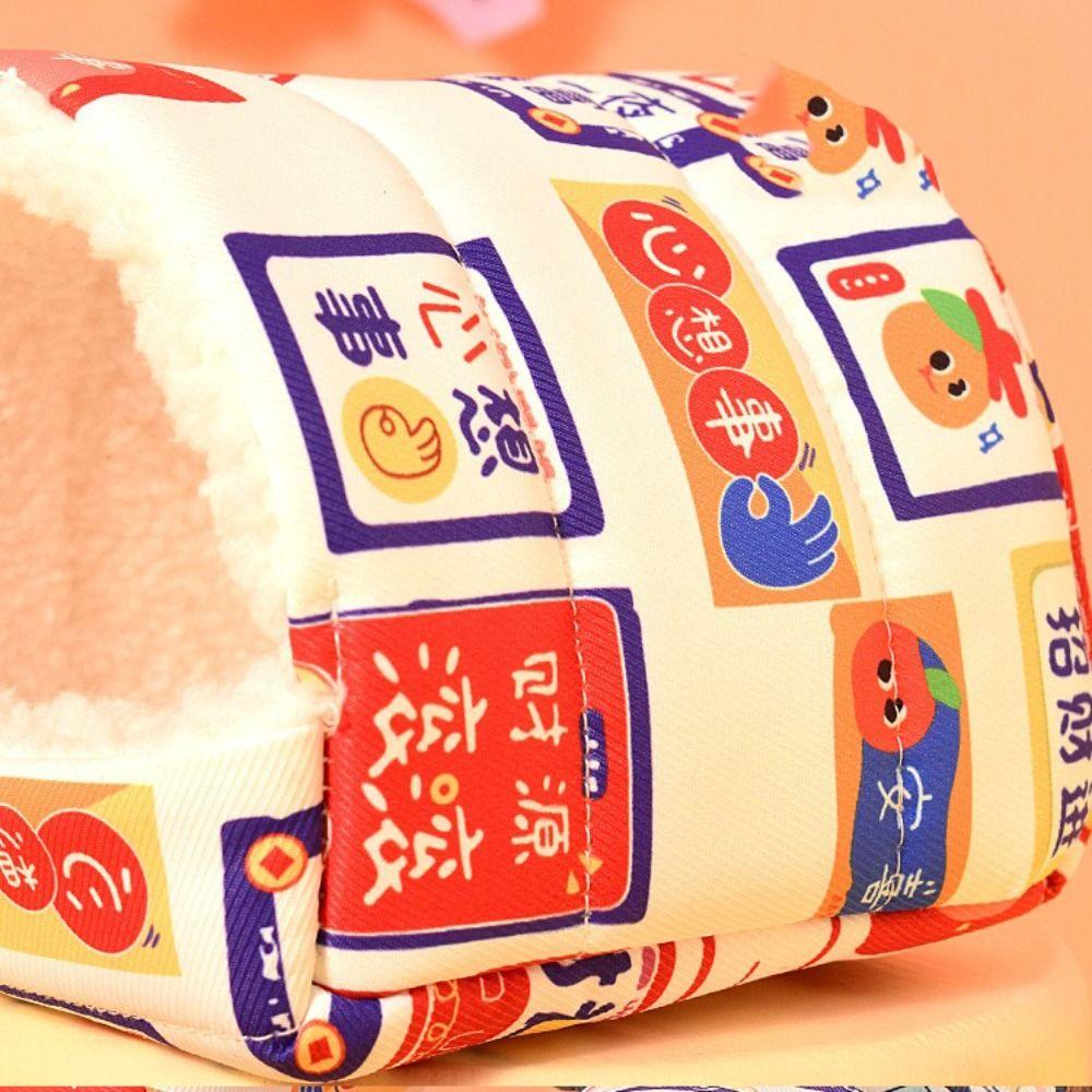 Rabbit Squirrel Hut Hamster House Winter Warm Guinea Pig Nest Soft Small Animal Sleeping Bed