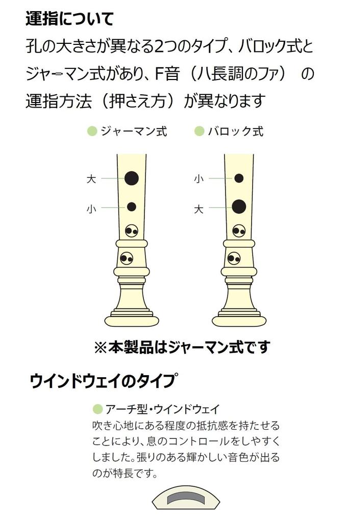 YAMAHA Soprano Recorder German Rosewood Style Finger Holder Cleaning Stick Recorder Cream Cloth Case Fingering Chart Made of ABS Resin YRS-321