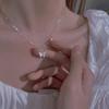 Butterfly Necklace Women's Light Luxury Niche Design Collarbone Chain for Girlfriends Valentine's Day Gifts and Jewelry