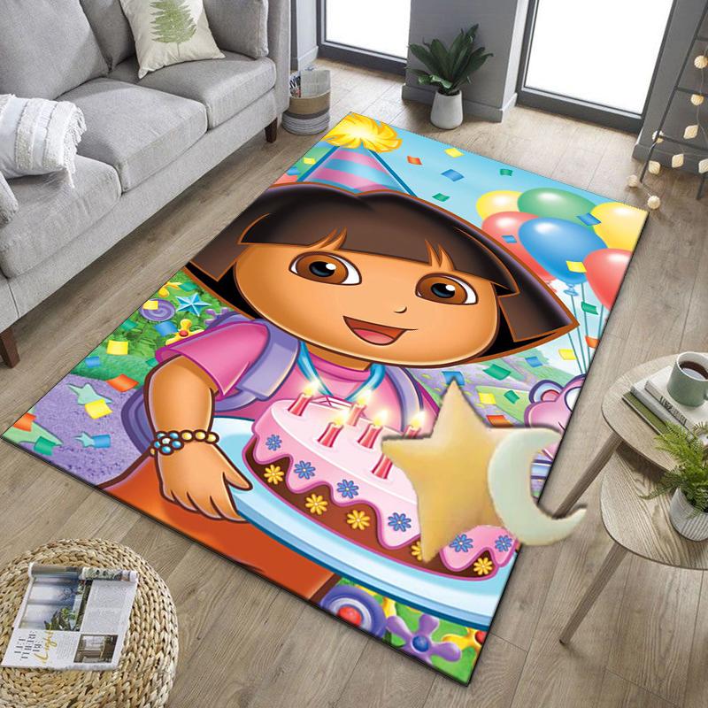 The Explorer do-ra Adventure Office Rug Chair Mat, Game Carpet, Suitable for Front Door, Bedroom, Living Room, Desk, Holiday Gift