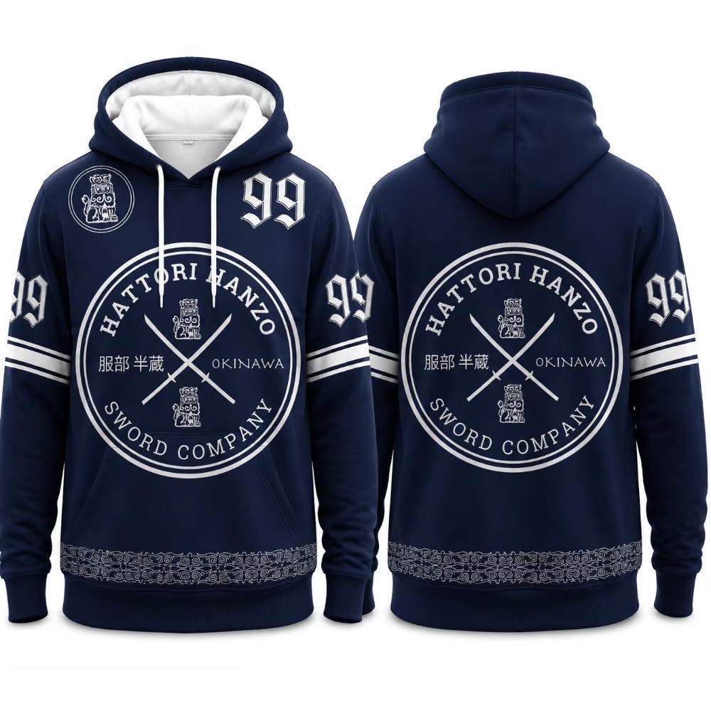 Retro Japanese-style 3D-printed Hooded Sweatshirt Autumn and Winter Pullover Sports Shirt Street Style Hip-hop Y2K Hoodie