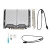 Карта-адаптер PCIE U.2 X8 для двух SSD SFF8639 PCIE4.0 Карта-разветвитель Поддержка U.2 NVME 2,5-дюймовый жесткий диск