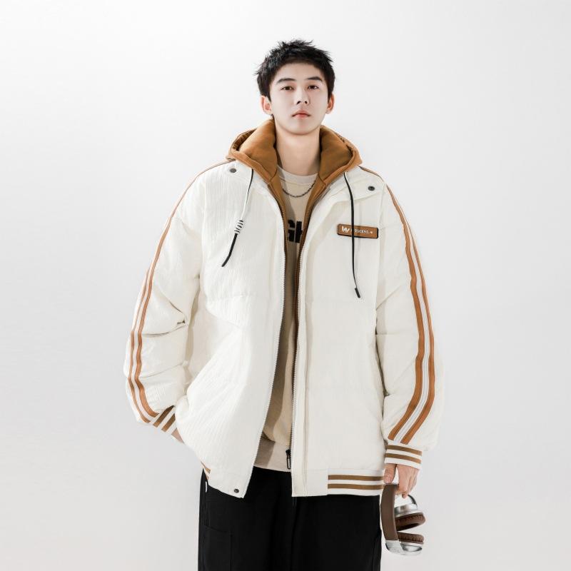 Модный, универсальный, простой, новый стиль, повседневный и удобный, короткий спортивный пуховик для мужчин