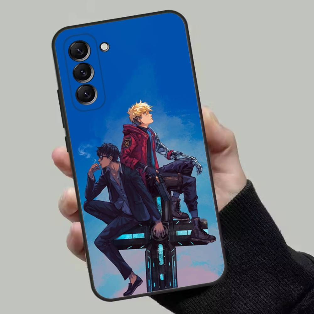 Чехол для телефона TRIGUN STAMPEDE для Samsung Galaxy A13,A21s,A22,A31,A32,A52,A53,A71,A80, Мягкий черный корпус