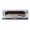 Bus Model Travel Alloy Toy With Light Sound For Kids Playroom And Gift Use